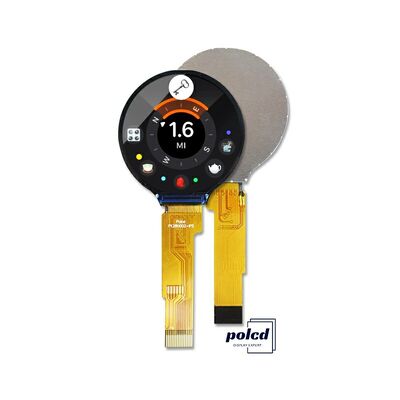 पॉल्सीडी 1.28 इंच आईपीएस परिपत्र एलसीडी डिस्प्ले 240xRGBx240 रिज़ॉल्यूशन स्मार्ट घड़ियों के लिए अनुकूलित टीएफटी एलसीडी मॉड्यूल