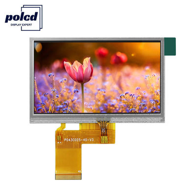 Polcd ILI6485 480x272 Tft एलसीडी डिस्प्ले 4.3 इंच TFT प्रतिरोधक टच स्क्रीन 40 पिन