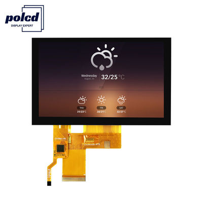 Polcd 108mm 5 इंच कैपेसिटिव टच स्क्रीन 800X480 IPS TFT LCD डिस्प्ले